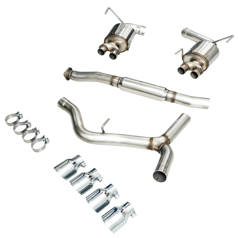 AWE Tuning Subaru 15+ WRX VA Sedan Touring Edition Exhaust - Chrome Silver Tips (102mm)