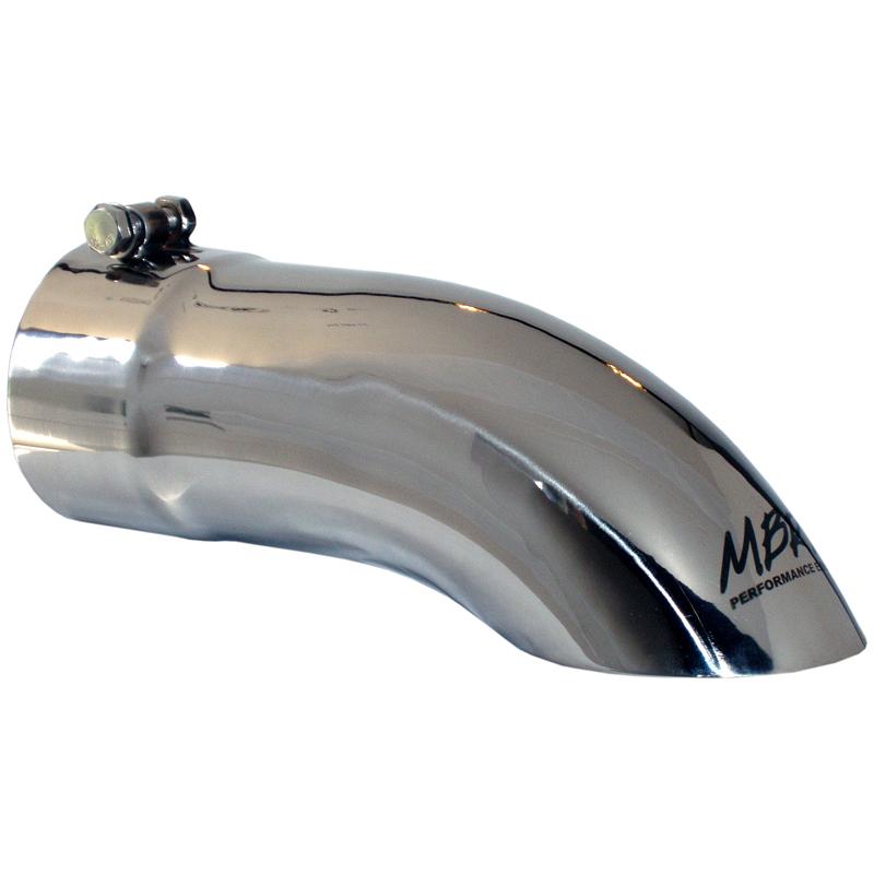 MBRP Armor Pro T5081 Universal Exhaust Tip, 4-Inch Inlet and Outlet, Turn Down, Mirror-Polished T304 Stainless Steel