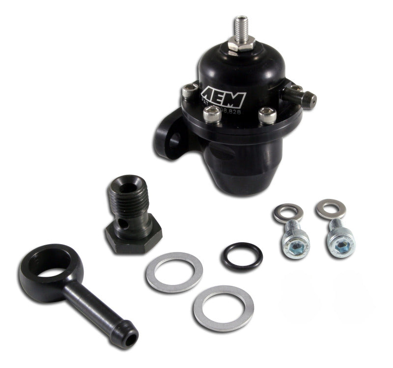 AEM 25-303BK Adjustable Fuel Pressure Regulator for Honda and Acura