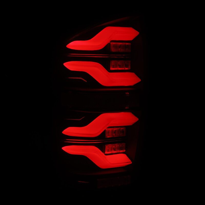 AlphaRex LUXX LED Taillights for 2016–2021 Toyota Tacoma, Black Housing, Activ Light and Sequential Signals – ARX680090