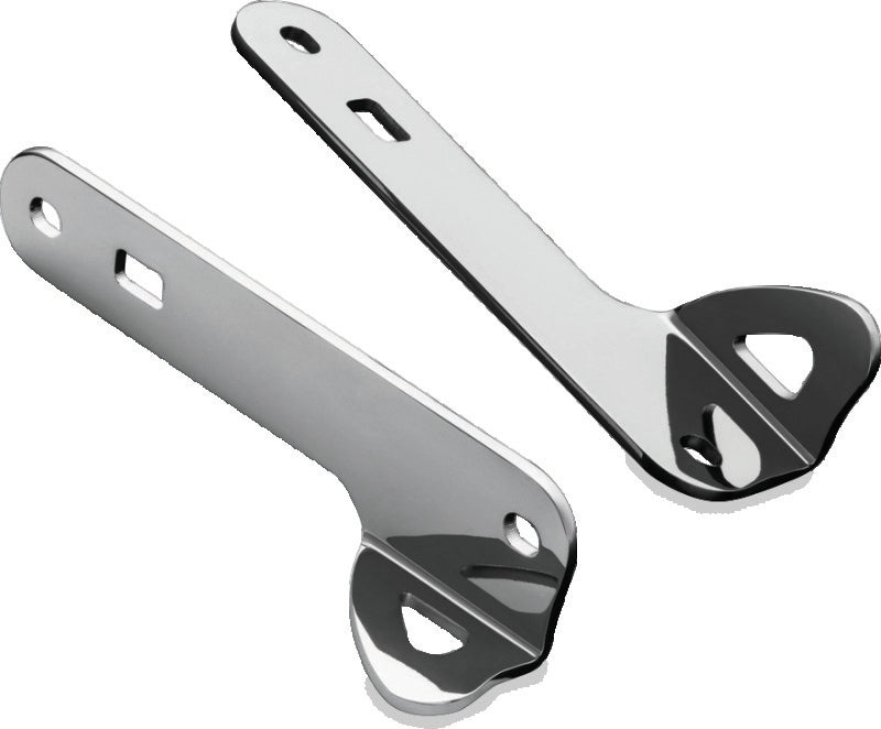 Kuryakyn Custom Teardrop Tie-Down Brackets for 2014-Up Touring Models, Chrome - KUR949