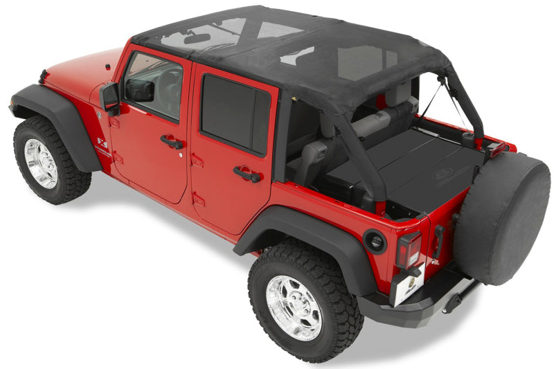Bestop Header Safari Bikini Top for Jeep Wrangler JK 4-Door (Mesh) - Model 07-09