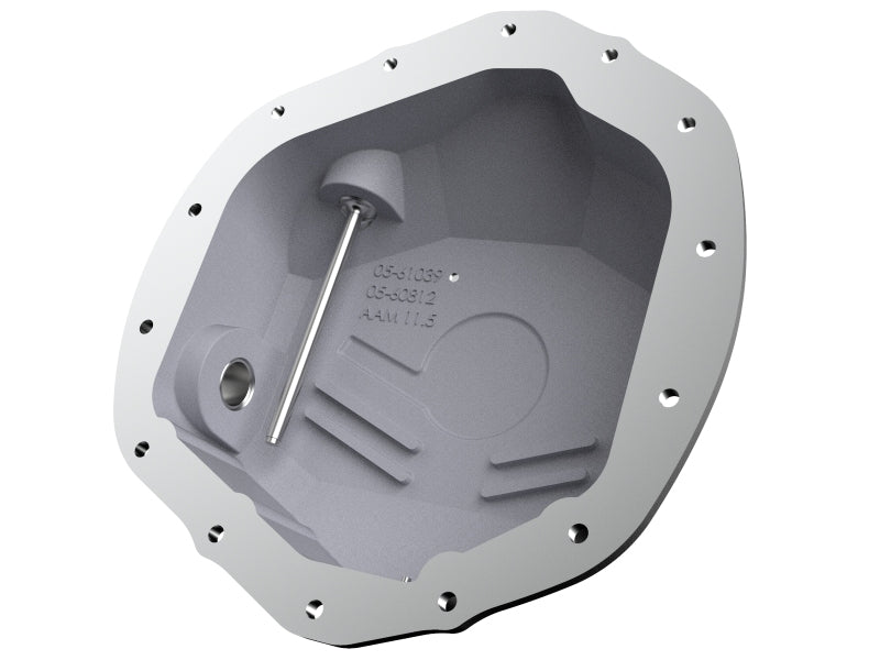 aFe POWER Pro Series Rear Differential Cover with Machined Fins, Black, Part Number 46-71260B