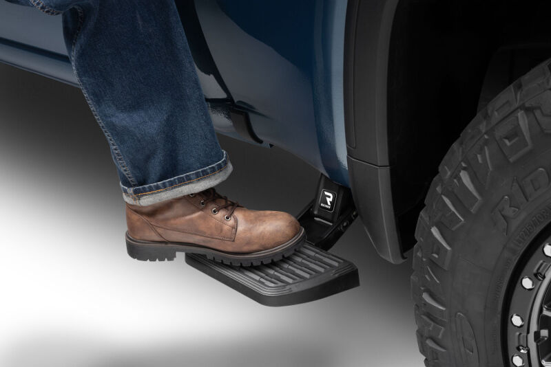 AMP Research BedStep2 Flip-Down Side Step for 2019-2026 Chevrolet Silverado and GMC Sierra 1500 Short Bed - 75415-01A