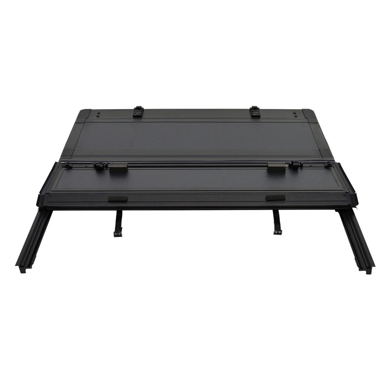 Westin 20-23 Chevrolet/GMC Rail Caps 2500HD 6ft. 7in. Bed Hard Tri-Fold Tonneau Cover - Black