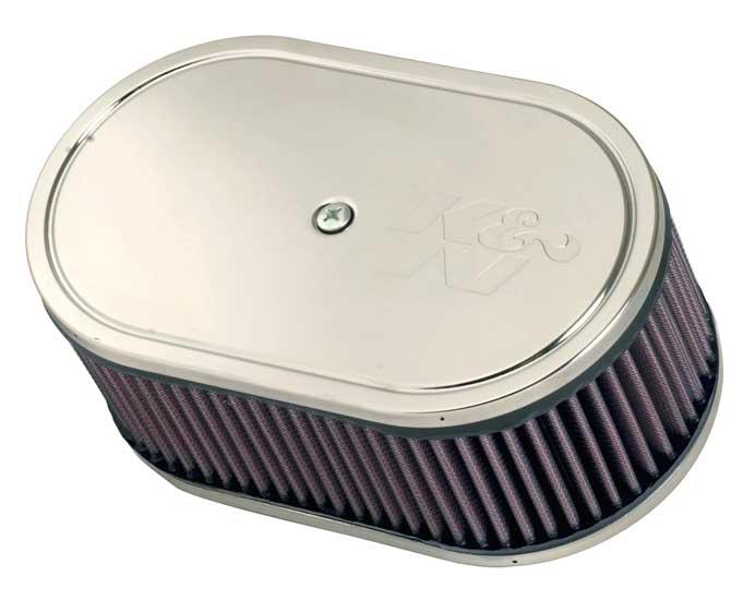 K&N Engineering 56-1210 Custom Racing Air Filter Assembly, DDO Oval, 3-1/4 in. Height Vent