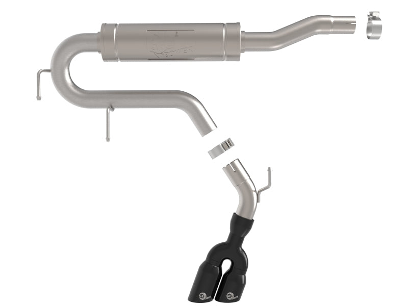 aFe Rebel Series Cat-Back Exhaust System with Black Tip for 2022-2025 Ford Maverick 2.5L FWD - 49-33155-B