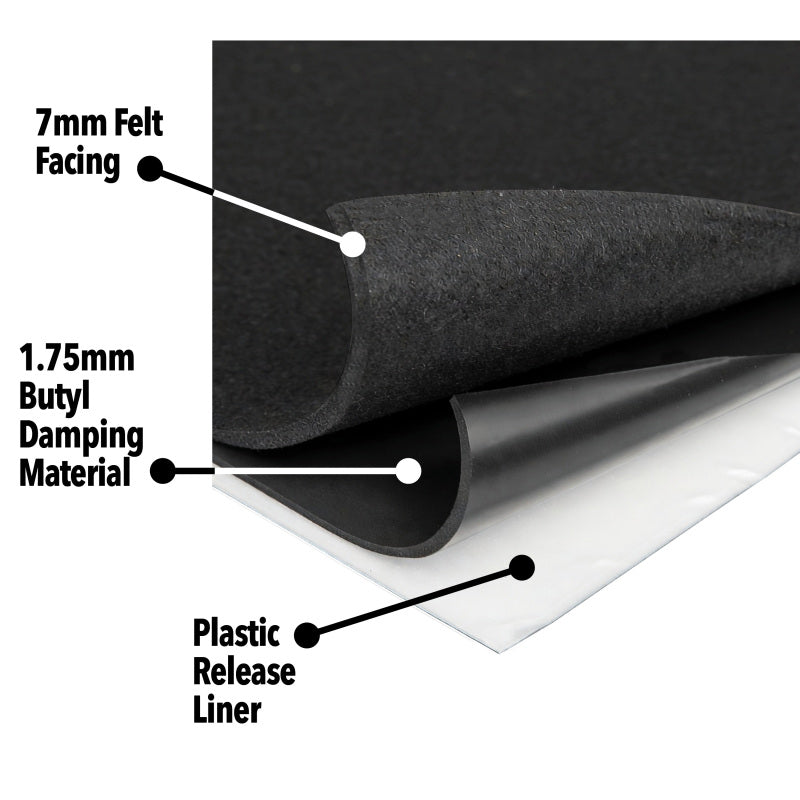 DEI Boom Mat Acoustic Tile Sound Damping Kit, 8.5 Square Feet, 4-Pack - 50232