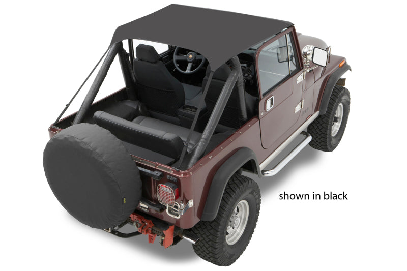 Bestop 76-86 Jeep CJ7 / 81-85 Scrambler CJ8 / 87-91 Wrangler YJ Traditional Bikini Top (Tan)