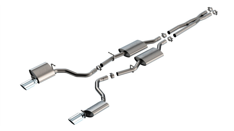 Borla 140917 S-Type Cat-Back Exhaust System for 2019–2023 Dodge Charger GT 3.6L V6