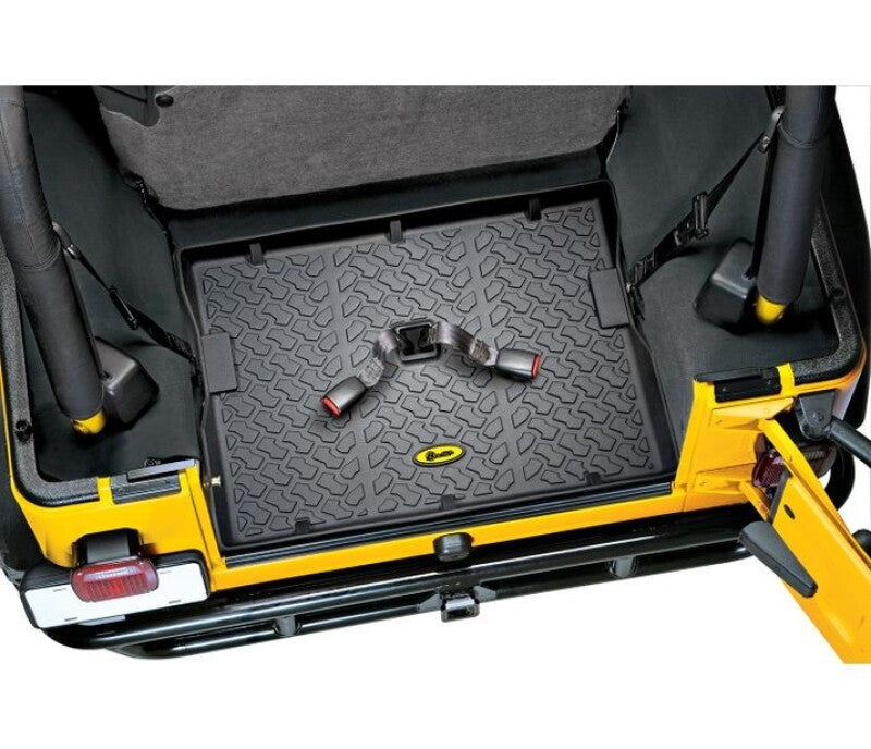 Bestop Cargo Area Liner for Jeep CJ7 (1976-1986), Wrangler YJ (1987-1995), TJ (1997-2006) Rear - Black