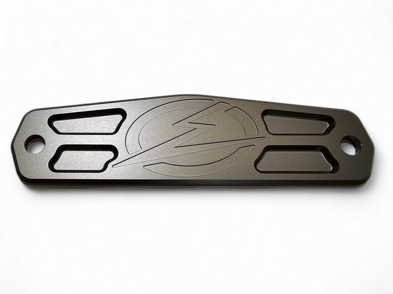 Elektric Off Road Fair Lead Cover Plate for UTV Bumpers - Anodized Gunmetal Finish, Part WFL110005