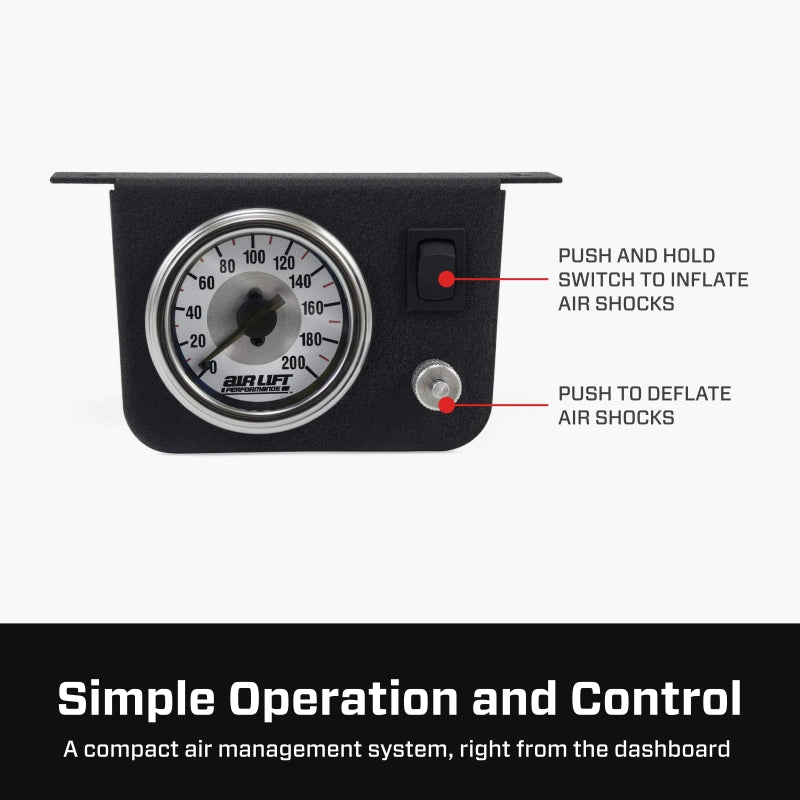 Air Lift 25804 160 PSI Air Shock Controller with Onboard Compressor