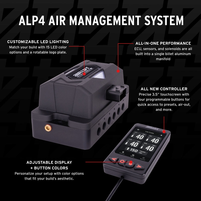 Air Lift Performance ALP4 Pressure-Based Air Management System, 3/8-Inch Airline, Part Number 27485