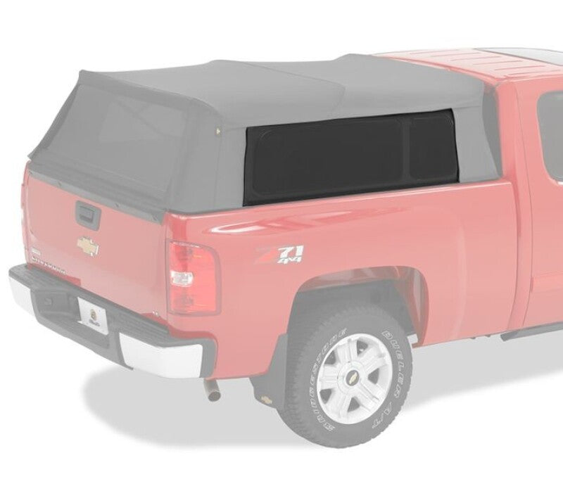 Bestop Jeep Wrangler JK 4-Door Window Set with Tinted Rear Side Panels and Curtain – Fits Trektop 54923