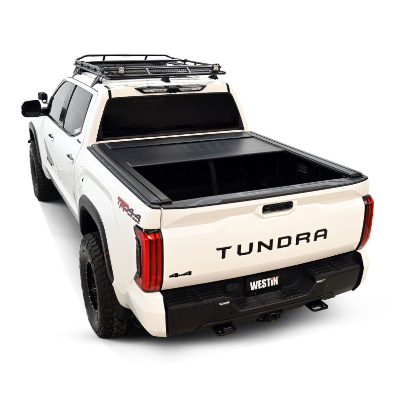 Westin Manual Retractable Tonneau Cover for 2022-2023 Toyota Tundra 5.5ft Bed - Black