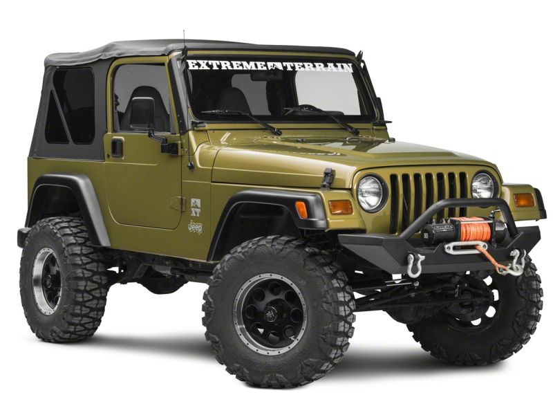 Raxiom 97-06 Jeep Wrangler TJ 50-Inch LED Light Bar Windshield Mount with Auxiliary Brackets - raxJ106746