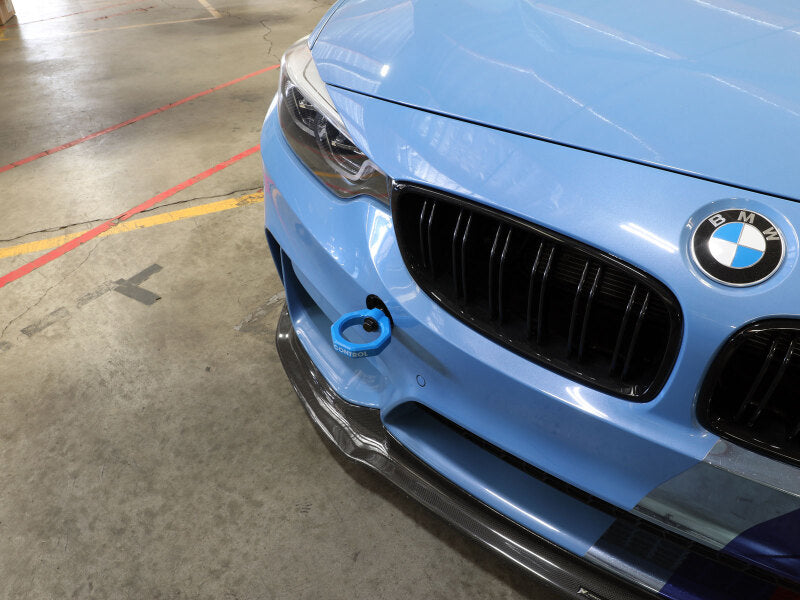 aFe Control Front Tow Hook Blue for BMW F-Chassis 2/3/4/M - 450-502001-L