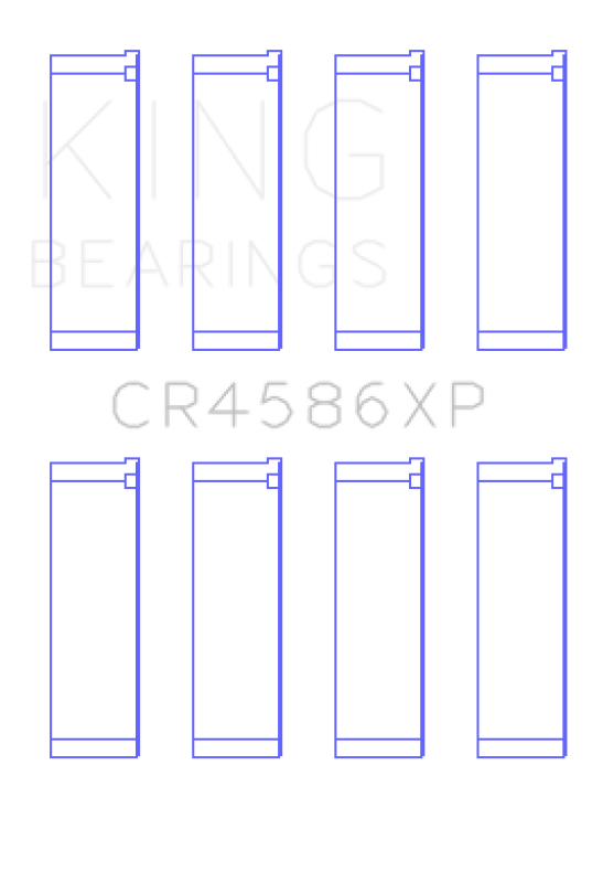 King Engine Bearings CR4586XP Mitsubishi 4B11T EVO X Standard Size Performance Rod Bearing Set