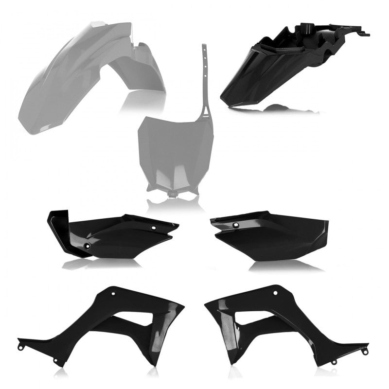 Acerbis Full Plastic Kit for 2019-2024 Honda CRF110F, Gray/Black