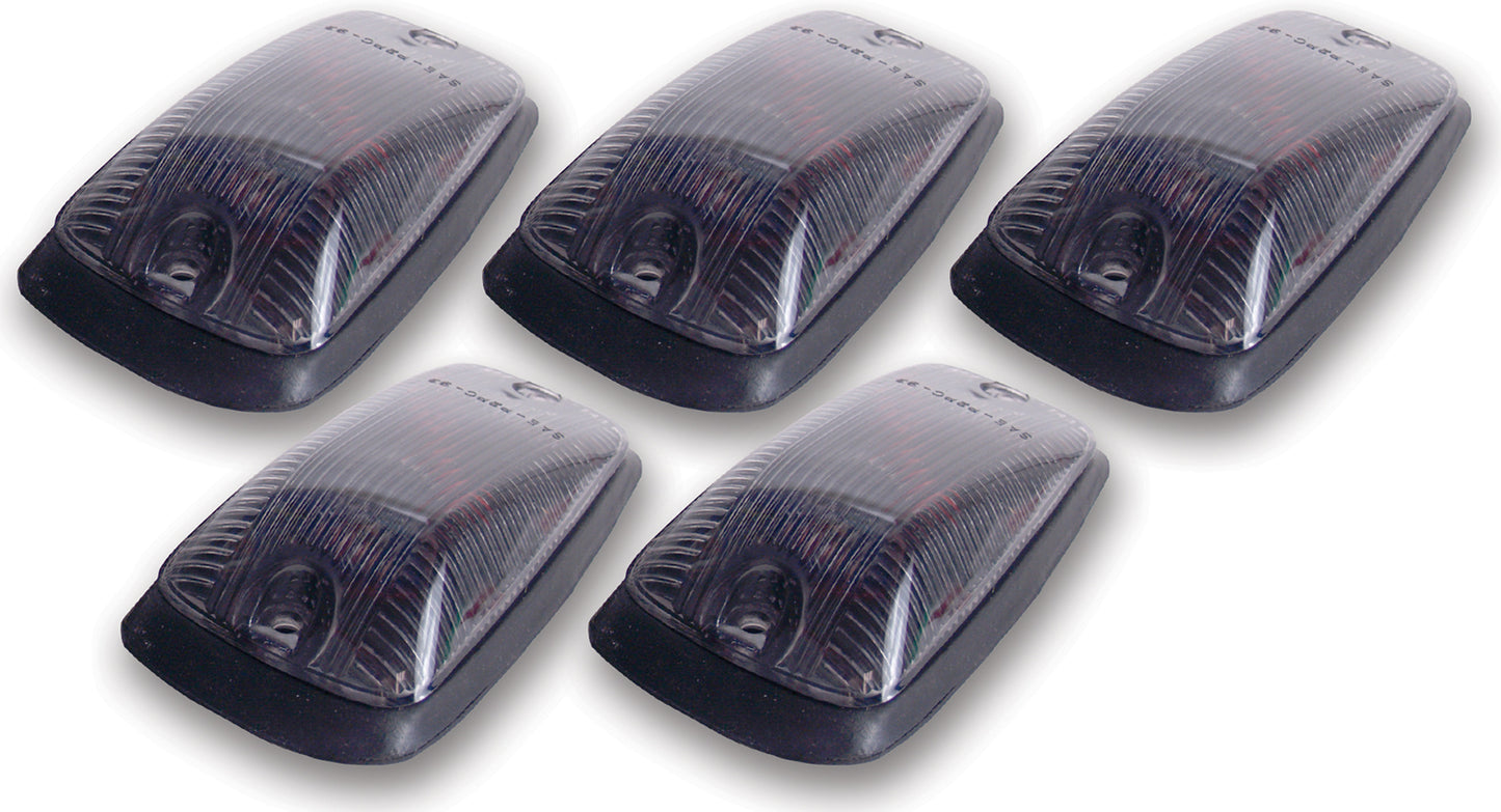 Pacer Performance - 20-221S - Truck Cab Light -  20-221S LED Smoke Hi-5 Cab Roof Light Kit, 88-02 GM Style - P/N: 20-221S