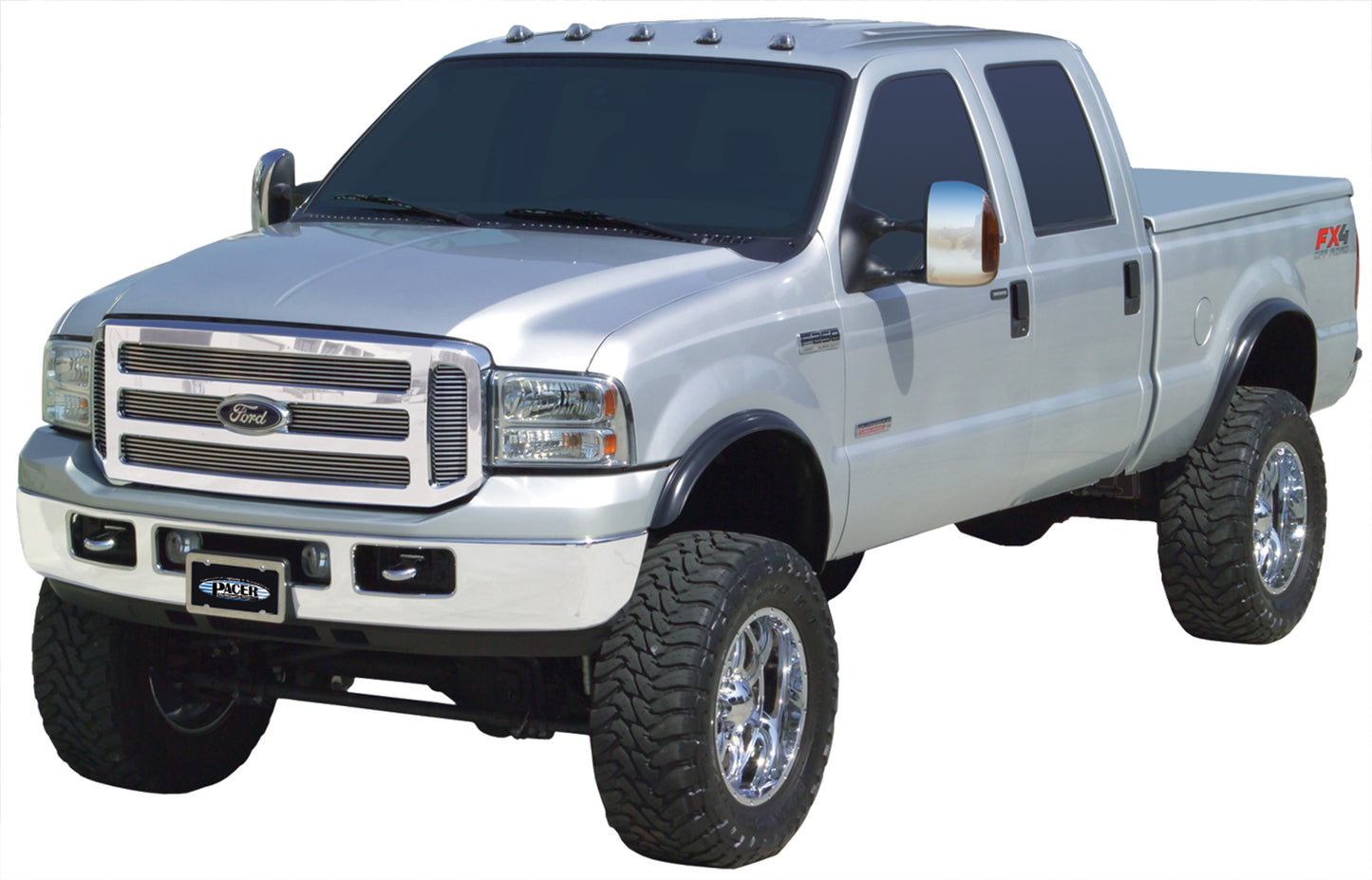 Pacer Performance - 20-236C - Truck Cab Light -  LED Clear Hi-5 Cab Roof Light Kit, 99-16 Ford Style