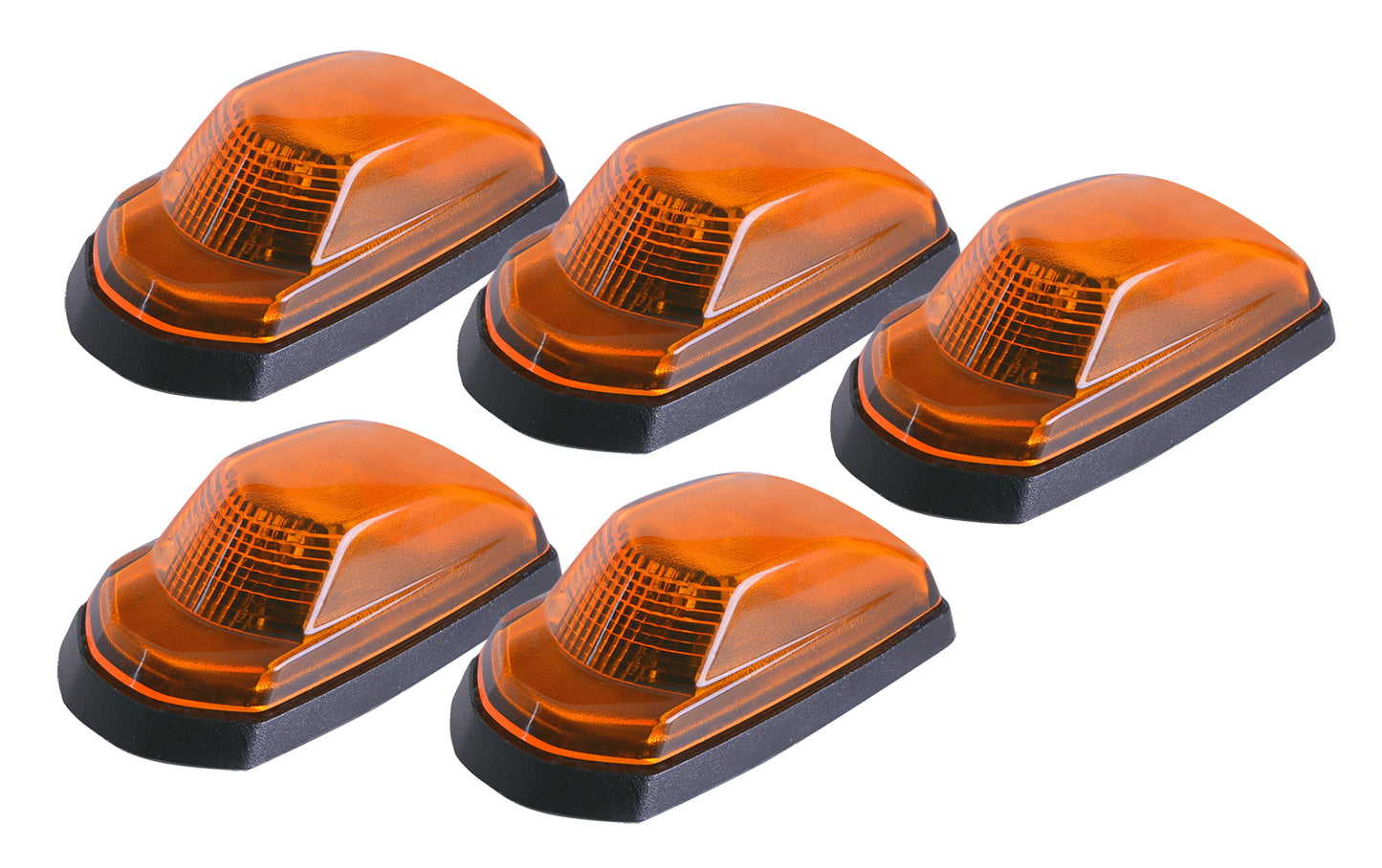Pacer Performance - 20-237 - Truck Cab Light -  20-237 LED Amber Hi-5 Cab Roof Light Kit, 17-22 Ford Style - P/N: 20-237