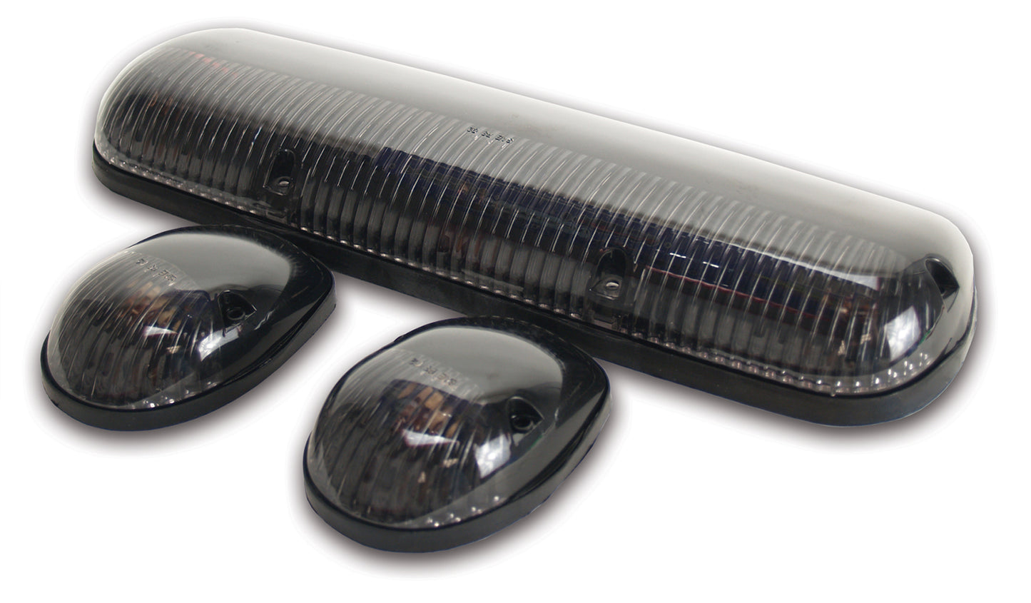 Pacer Performance - 20-240S - Truck Cab Light -  20-240S Smoke Hi-5 Cab Roof Light Kit, 02-07 GM Style - P/N: 20-240S