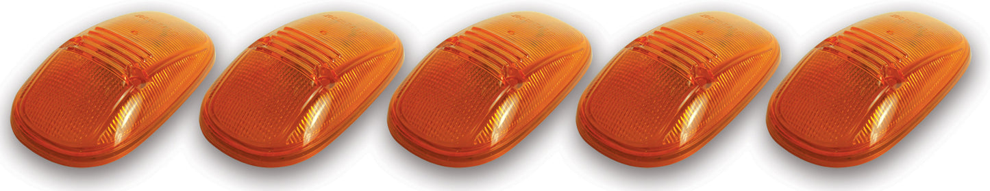 Pacer Performance - 20-245 - Truck Cab Light -  20-245 Amber Hi-5 Cab Roof Light Kit, 99-02 Dodge Style - P/N: 20-245