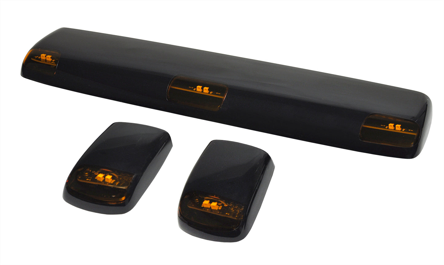 Pacer Performance - 20-266 - Truck Cab Light -  20-266 LED Amber Hi-5 Cab Roof Light Kit, 15-19 GM Style - P/N: 20-266