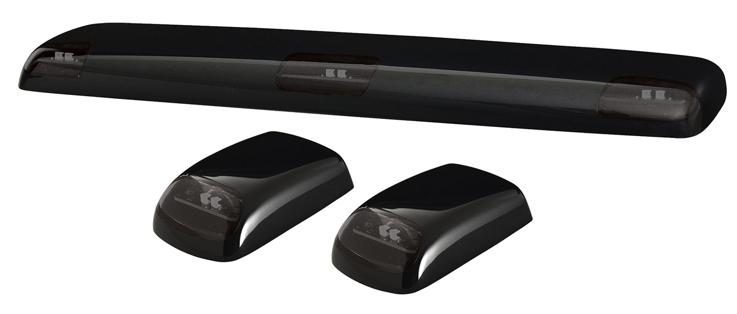 Pacer Performance - 20-266S - Truck Cab Light -  20-266S LED Amber Hi-5 Cab Roof Light Kit, 15-19 GM Style - P/N: 20-266S
