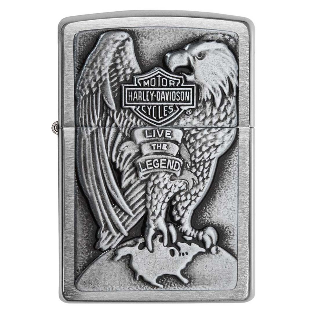 Zippo Harley-Davidson Eagle Wings Live the Legend Windproof Lighter