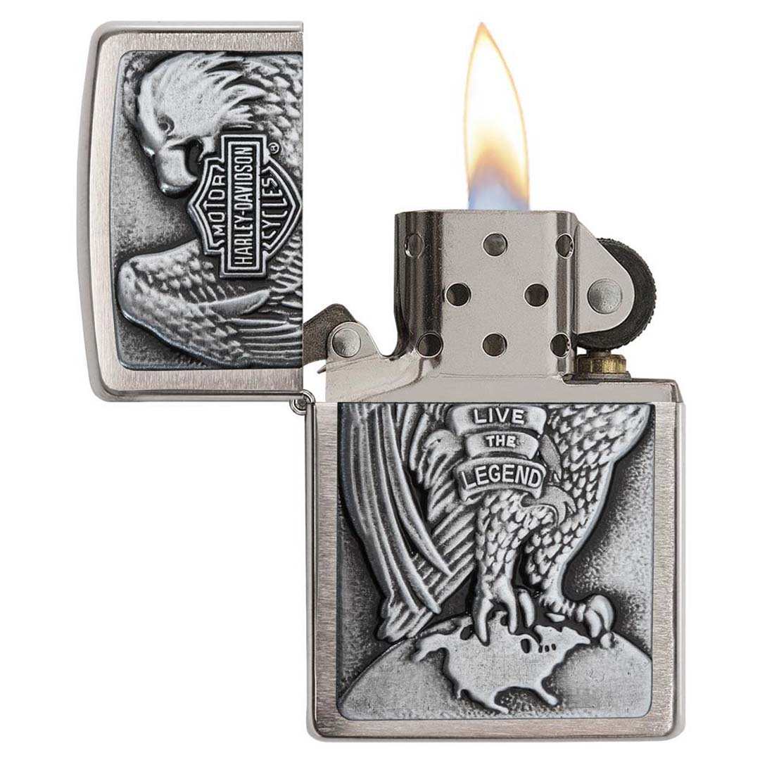 Zippo Harley-Davidson Eagle Wings Live the Legend Windproof Lighter