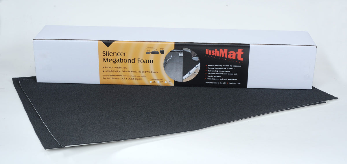HushMat Silencer Shop Roll – 1/8" Sound Deadening Foam – 20 Sq Ft.