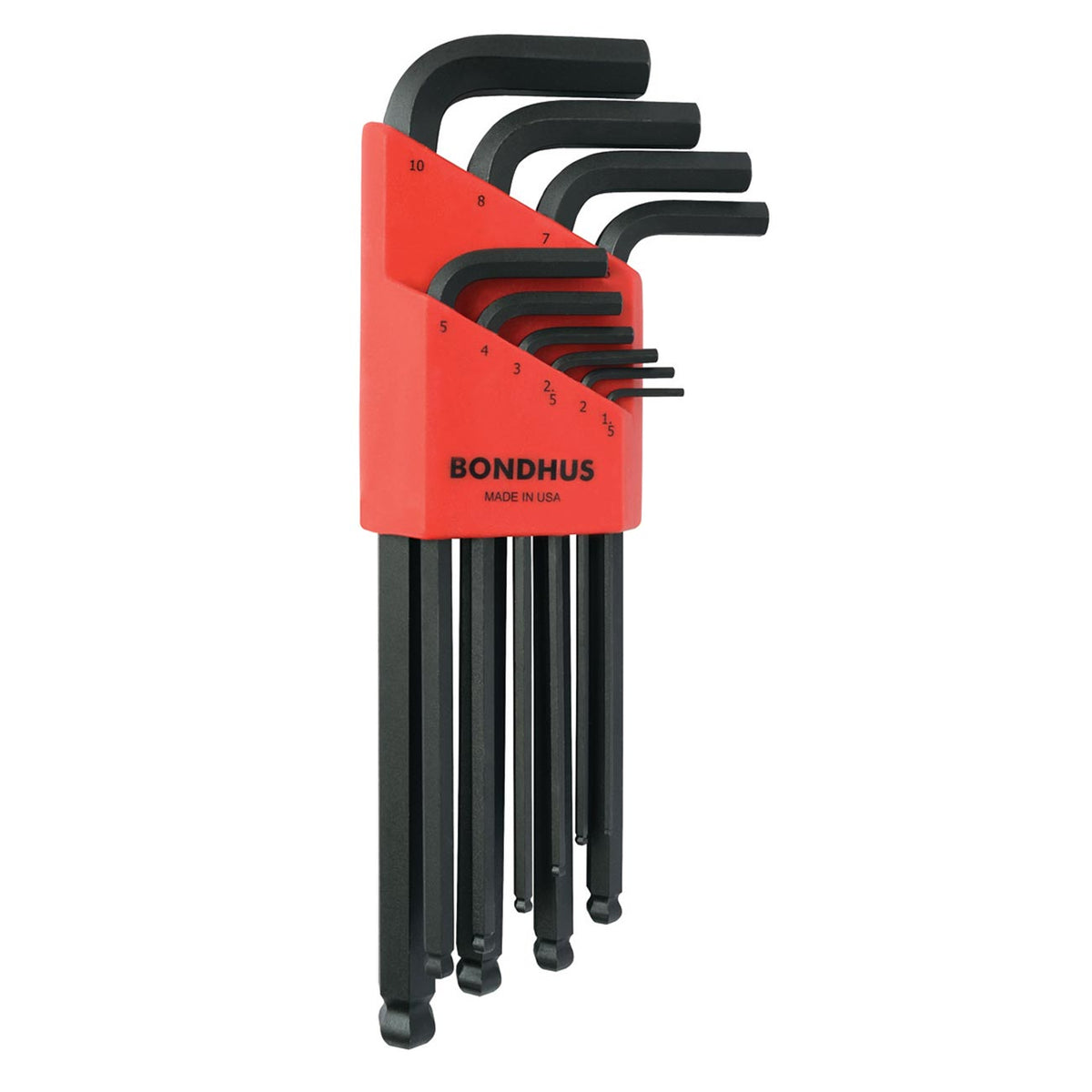 Bondhus Balldriver Metric/SAE Ball End Hex L-Key Double Set, 22-Piece
