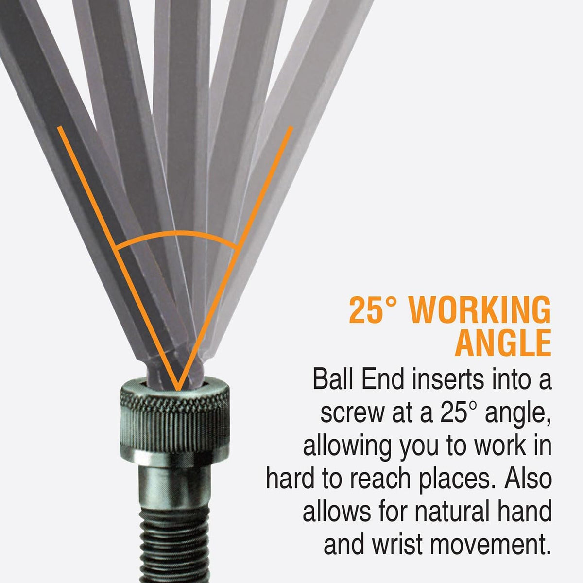 Bondhus Balldriver Metric/SAE Ball End Hex L-Key Double Set, 22-Piece