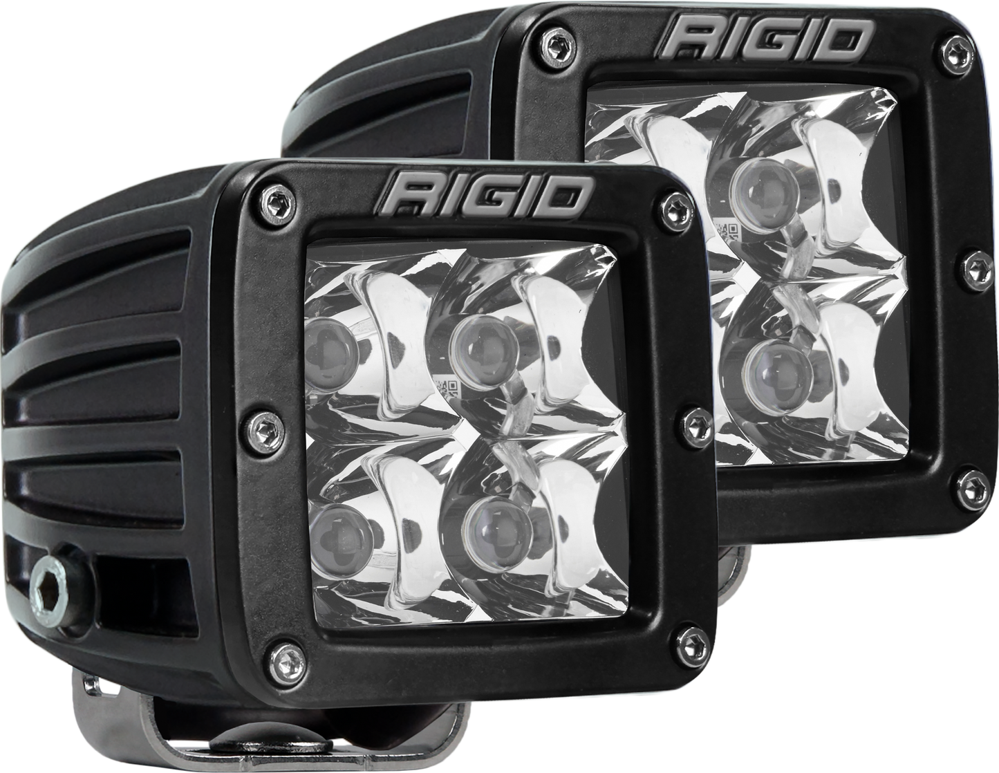 Rigid Industries - 202213 - Auxiliary Light - Spot Surface Mount Black Pair D-Series Pro