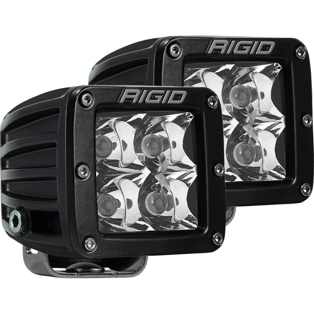 Rigid Industries - 202223 - Auxiliary Light - Spot Surface Mount Amber Pair D-Series Pro