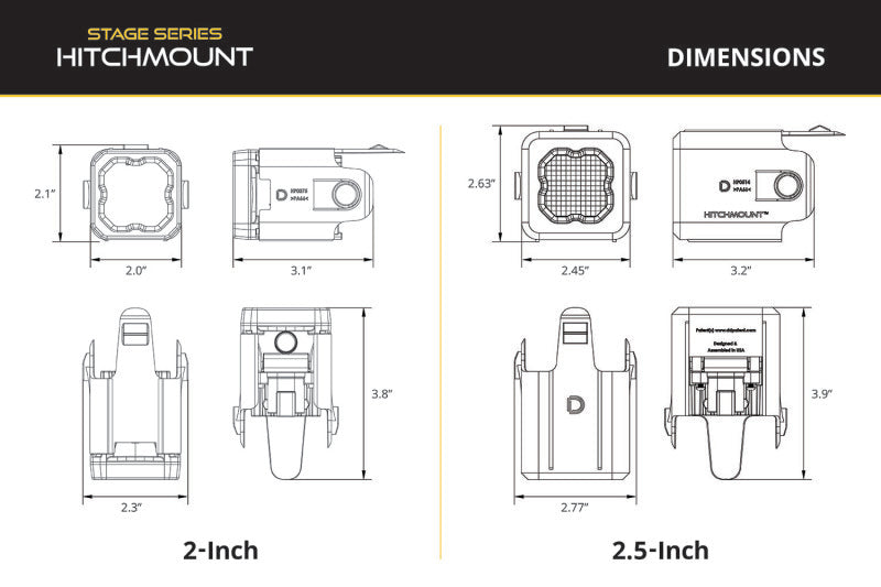 Diode Dynamics C1 Sport HitchMount LED Pod Reverse Light Kit DD7766 for 2022-2024 Ford Maverick