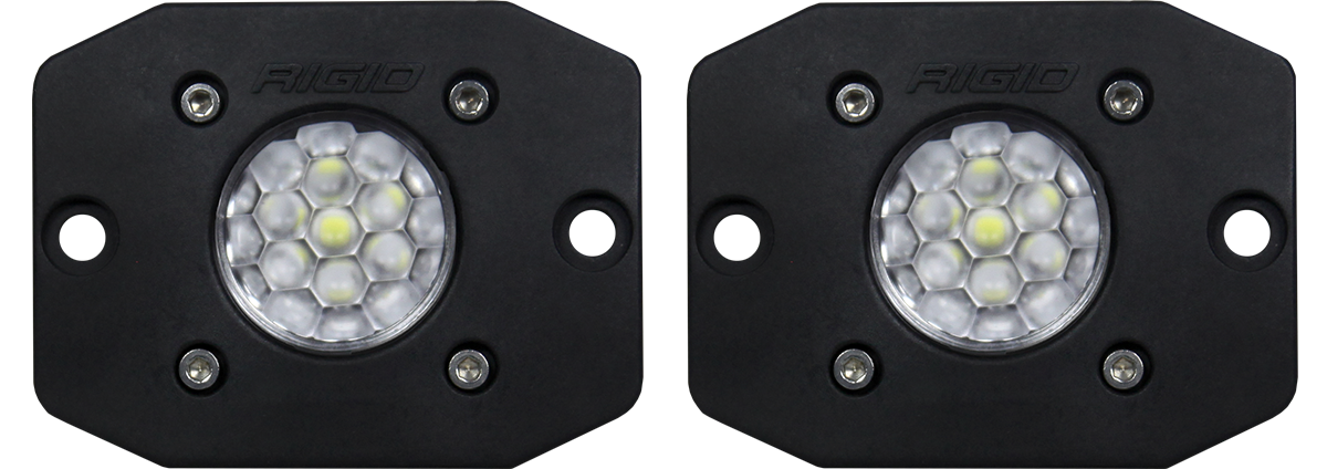 Rigid Industries - 20641 - Auxiliary Light - Flood Diffused Backup Kit Flush Mount Ignite