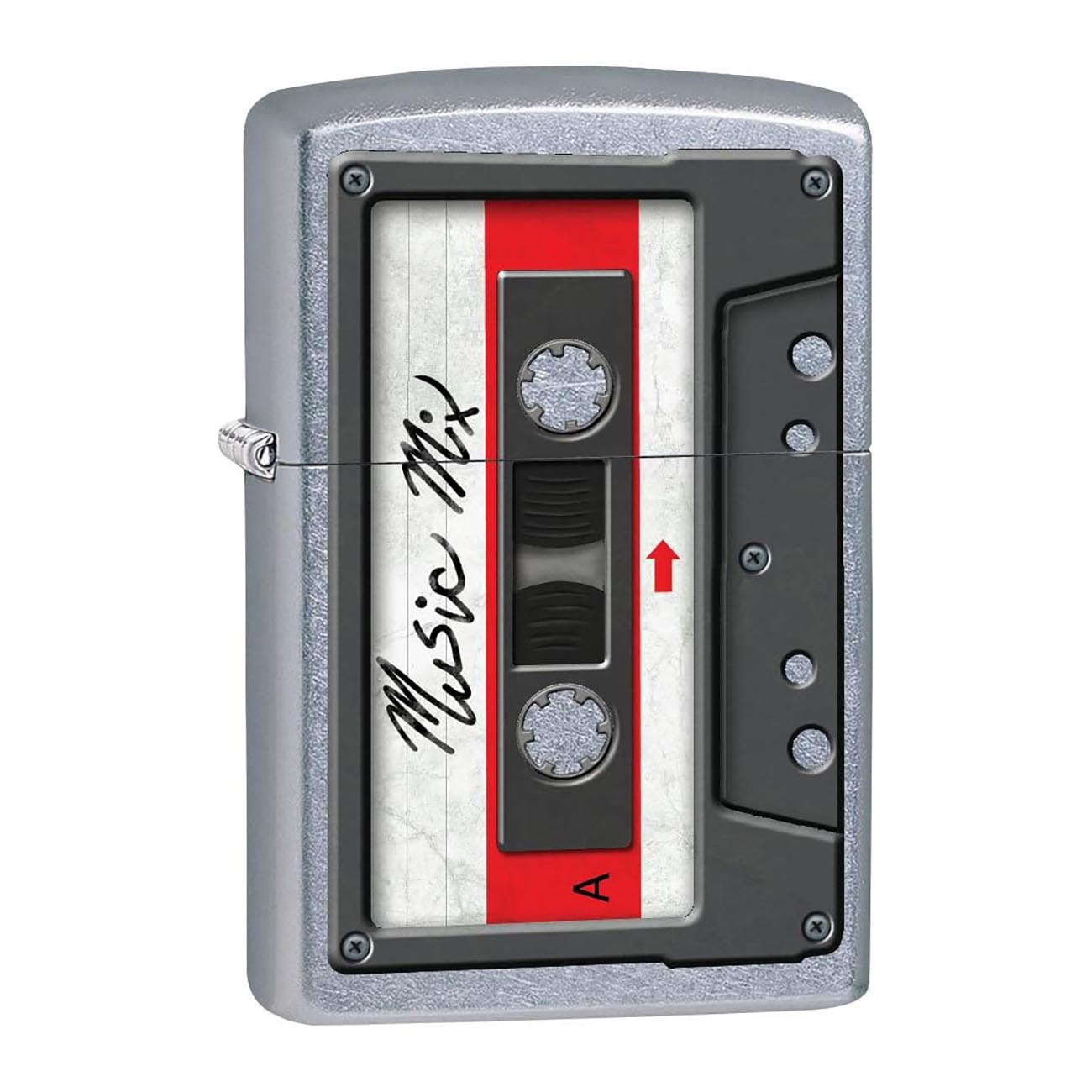 Zippo Cassette Tape Street Chrome Lighter