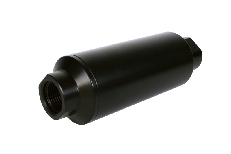 Aeromotive AER12341 In-Line Marine Fuel Filter, AN-12 ORB, 10-Micron Microglass, Black Hard-Coat