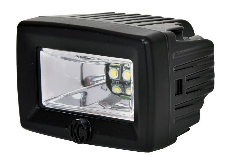 KC HiLiTES C-Series C2 20W LED Area Flood Lights, 2-Inch, Pair Pack with Wiring Harness and Switch