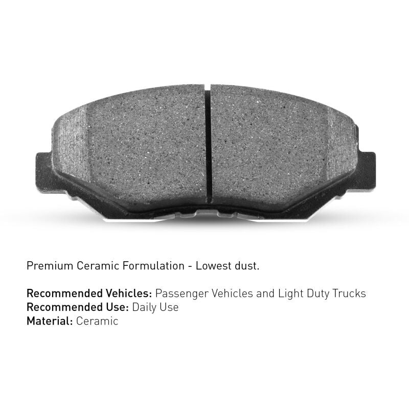 R1 Concepts Ceramic Brake Pads for Cadillac CTS and SRX - Rear Fitment