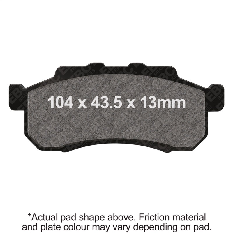 EBC Powersports FA476X Carbon X Front Left Brake Pads for 2009-2013 Honda MUV700 Big Red