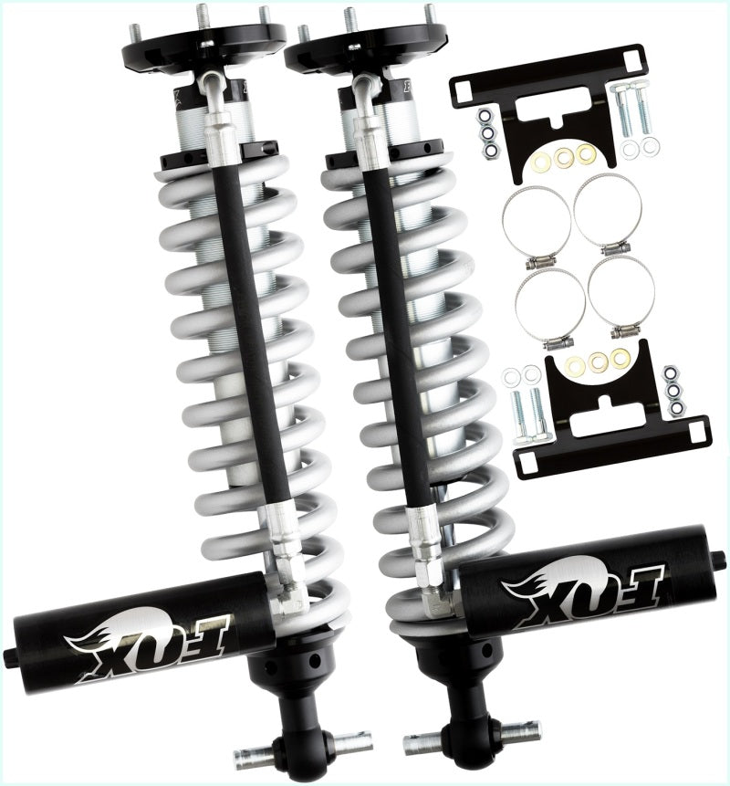 FOX Factory Race Series Front 2.5-Inch Reservoir Coilover Set, Part Number FOX883-02-059, for 2007+ Chevy 1500 with 4–6.5-Inch BDS Lift