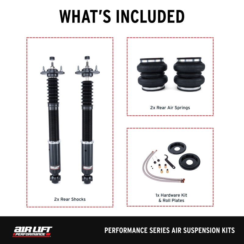 Air Lift Performance 76530 Rear Air Suspension Kit for 1982-1993 BMW 3 Series E30