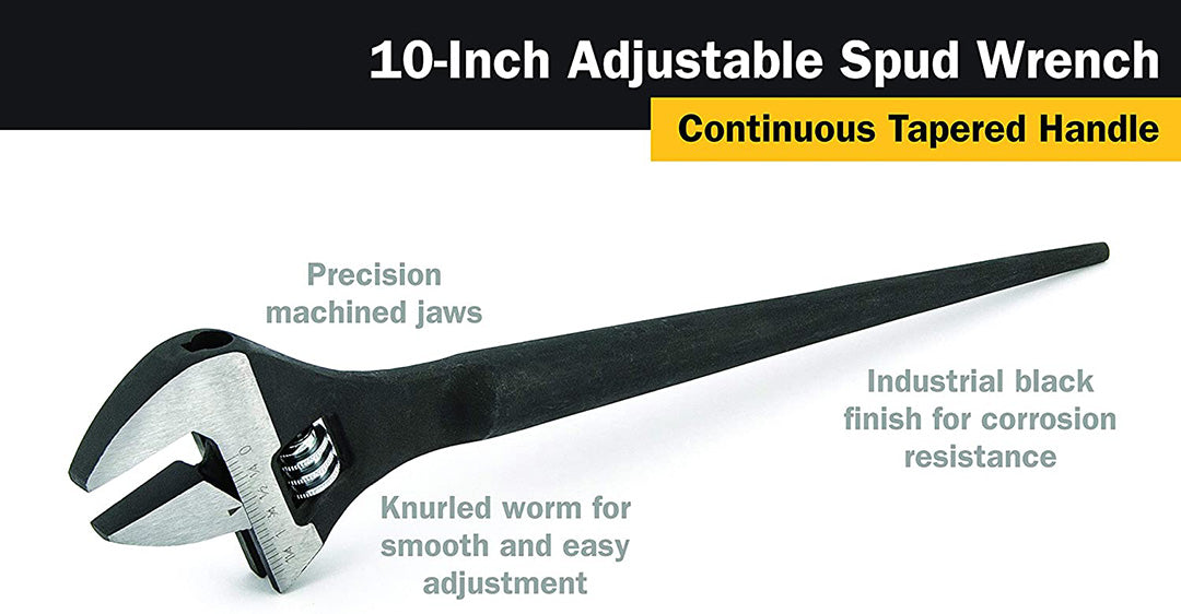 Titan 10 in Adjustable Construction Wrench 211T