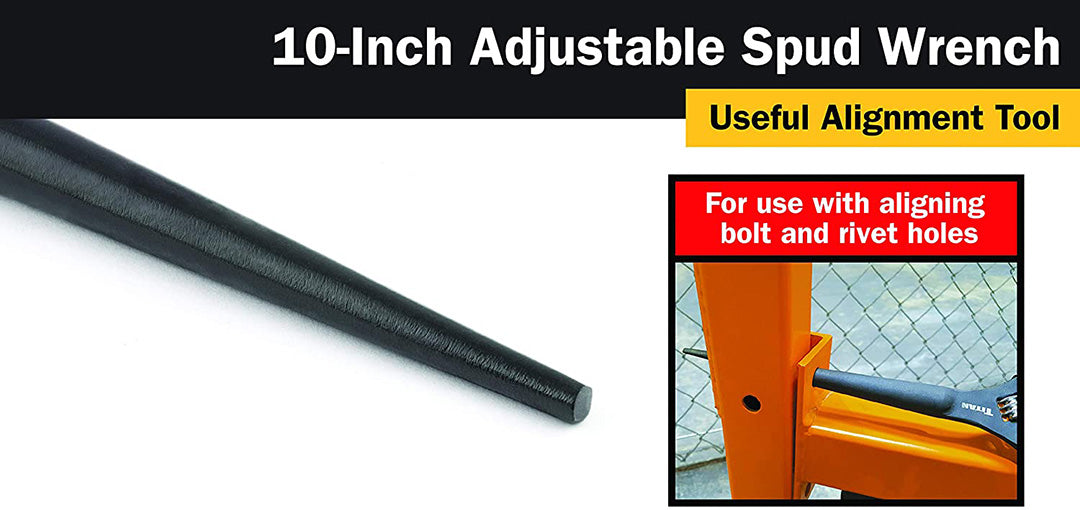Titan 10 in Adjustable Construction Wrench 211T