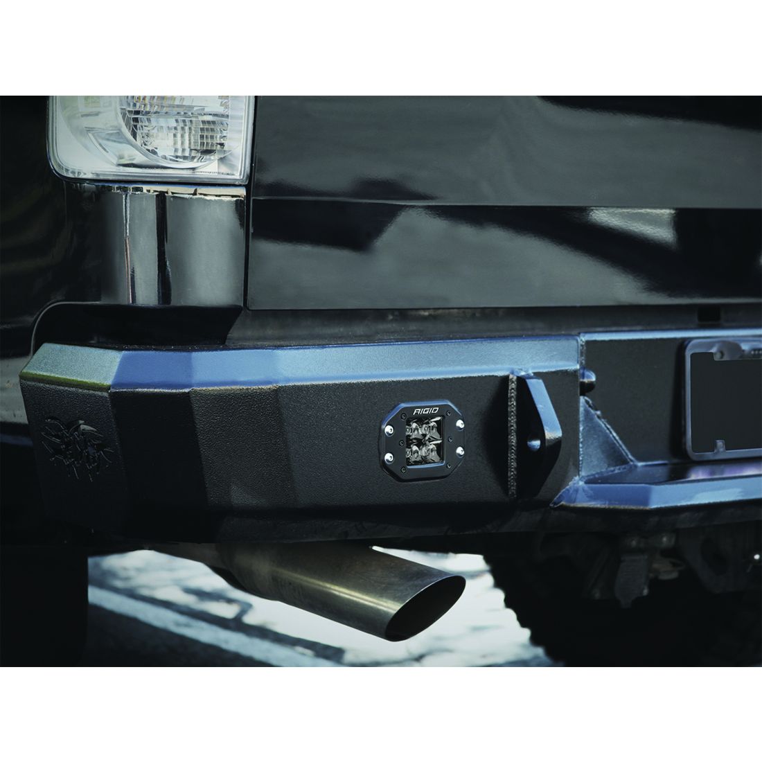 Rigid Industries - 212213BLK - Auxiliary Light - Spot Flush Mount Midnight Pair D-Series Pro